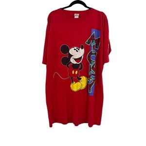 Vintage Disney Mickey Mouse CO 90's Y2K Extra Long Sleep Tee One Size S-XL